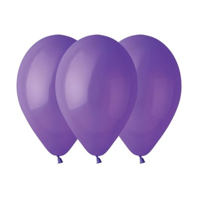 Balony pastelowe fioletowe #008, 30 cm 3 szt.