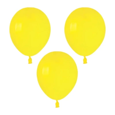 Balony pastelowe żółty #002, 12 cm 3 szt.