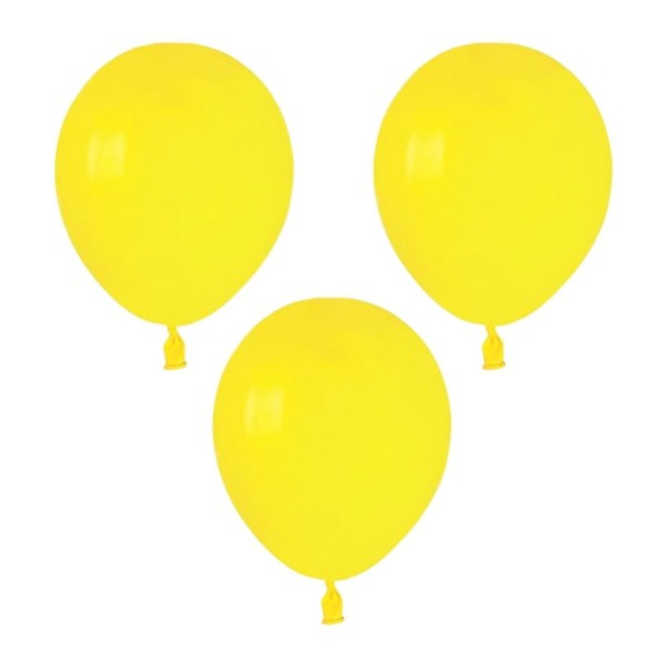 Balony pastelowe żółty #002, 12 cm 3 szt.