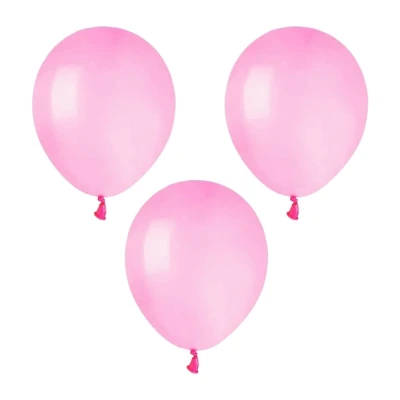 Balony pastelowe różowy #006, 12 cm 3 szt.