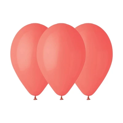 Balony pastelowe koralowy #078, 26 cm 3 szt.