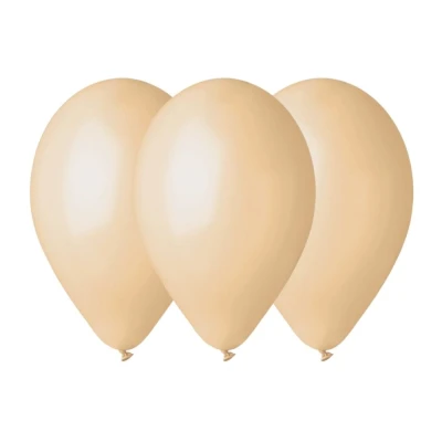 Balony pastelowe cielisty #069, 26 cm 3 szt.