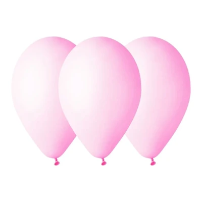 Balony pastelowe różowy #006, 26 cm 3 szt.