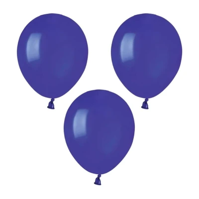 Balony pastelowe niebieski granatowy #046, 12 cm 3 szt.