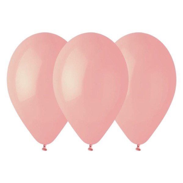 Balony pastelowe różowy delikatny #073, 26 cm 3 szt.