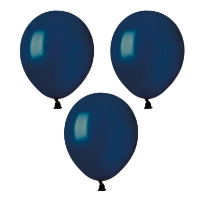 Balony pastelowe granatowy navy #102, 12 cm 3 szt.
