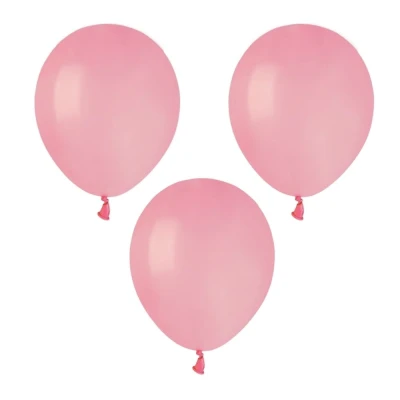 Balony pastelowe różowy delikatny #073, 12 cm 3 szt.