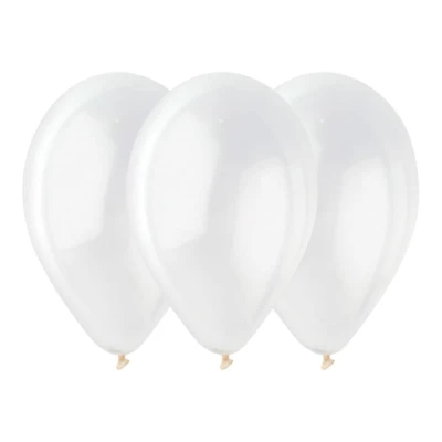 Balony lateksowe przezroczysty transparentny #000, 30 cm 3 szt.