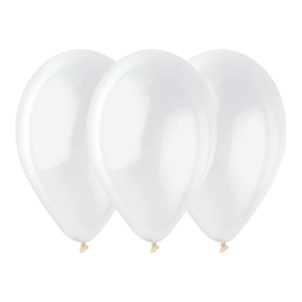 Balony lateksowe przezroczysty transparentny #000, 30 cm 3 szt.