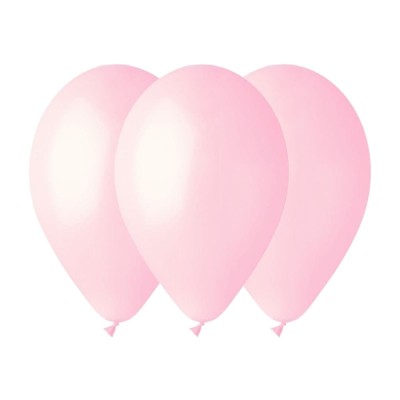 Balony pastelowe różowy jasny #057, 26 cm 3 szt.