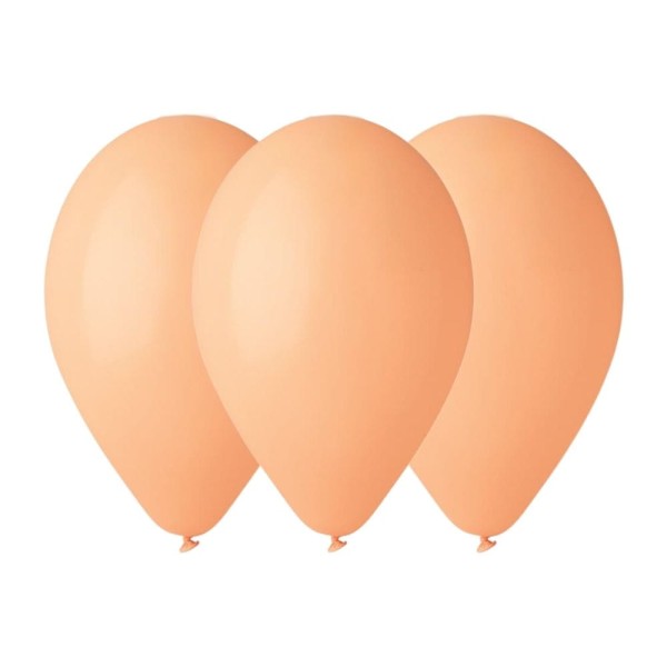 Balony pastelowe pomarańczowy brzoskwiniowy #060, 30 cm 3 szt.