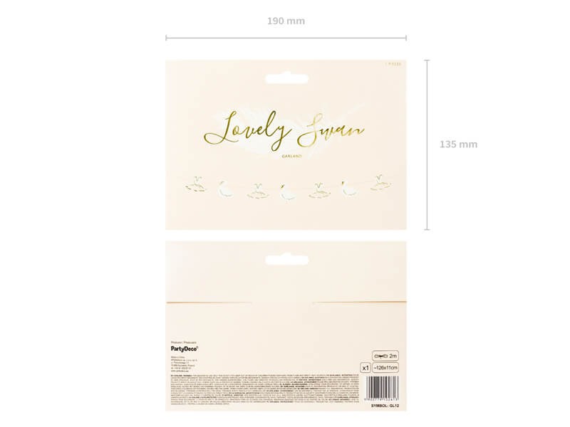 Lovely swan girlanda