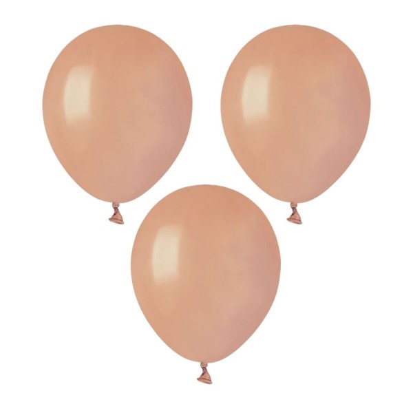 Balony pastelowe różowy mglisty brudny #099, 12 cm 3 szt.