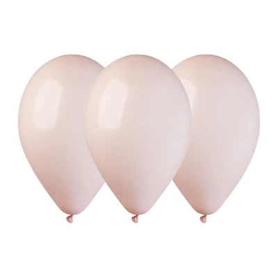 Balony pastelowe blady różowy shell #100, 26 cm 3 szt.