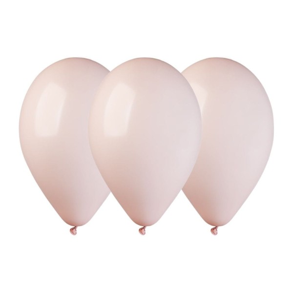 Balony pastelowe blady różowy shell #100, 26 cm 3 szt.