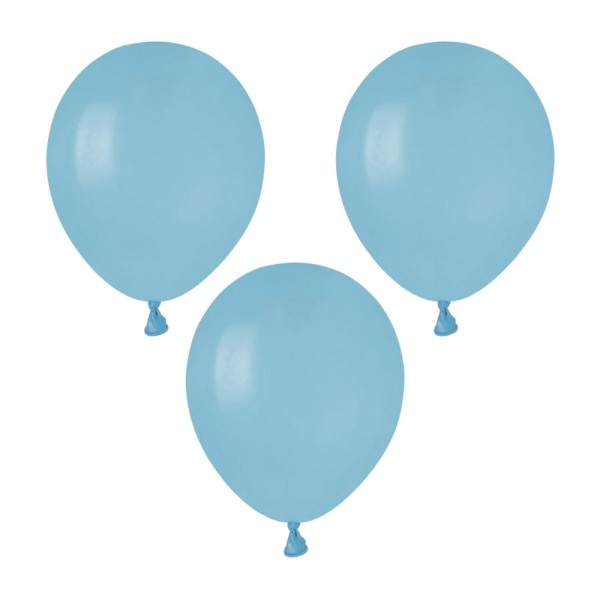 Balony pastelowe niebieski delikatny baby blue #072, 12 cm 3 szt.