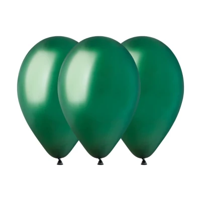 Balony pastelowe ciemny butelkowy zielony emerald #104, 30 cm 3 szt.