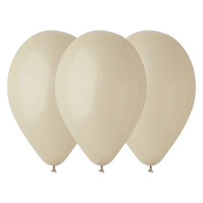 Balony pastelowe brązowy kawa z mlekiem latte #084, 30 cm 3 szt.