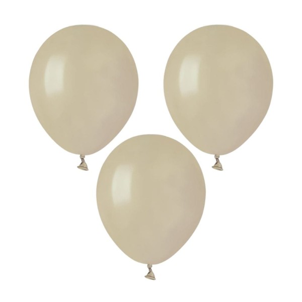 Balony pastelowe brązowy kawa z mlekiem latte #084, 12 cm 3 szt.