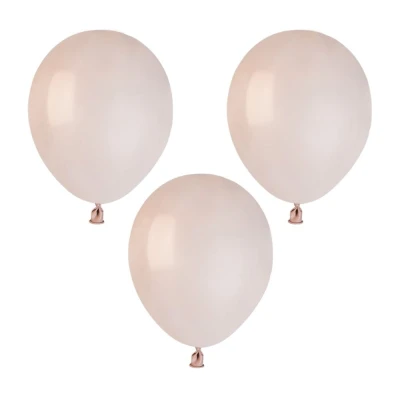 Balony pastelowe blady różowy shell #100, 12 cm 3 szt.