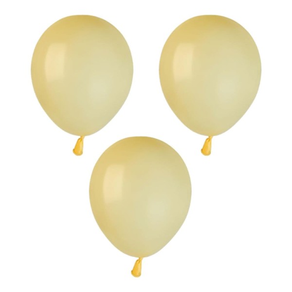 Balony pastelowe żółty dziecięcy baby yellow #043, 12 cm 3 szt.