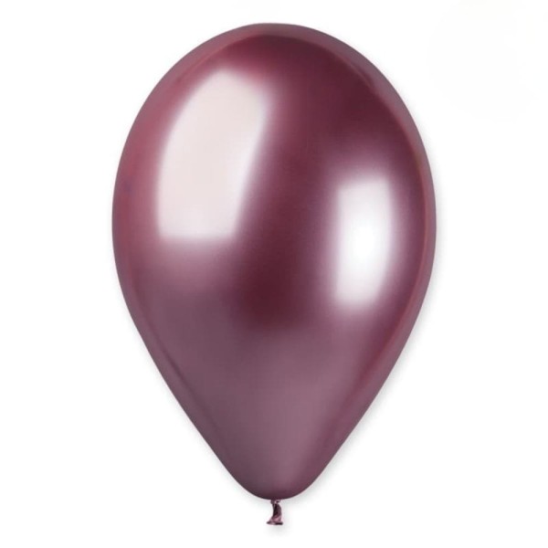 Balon metaliczny shiny różowy #091, 33 cm 1 szt.