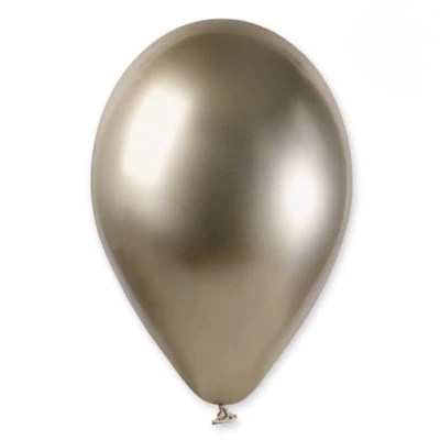 Balon metaliczny shiny złoty szampański #085, 33 cm 1 szt.