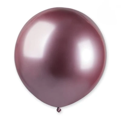 Balon shiny różowy #091, 48 cm 1 szt.