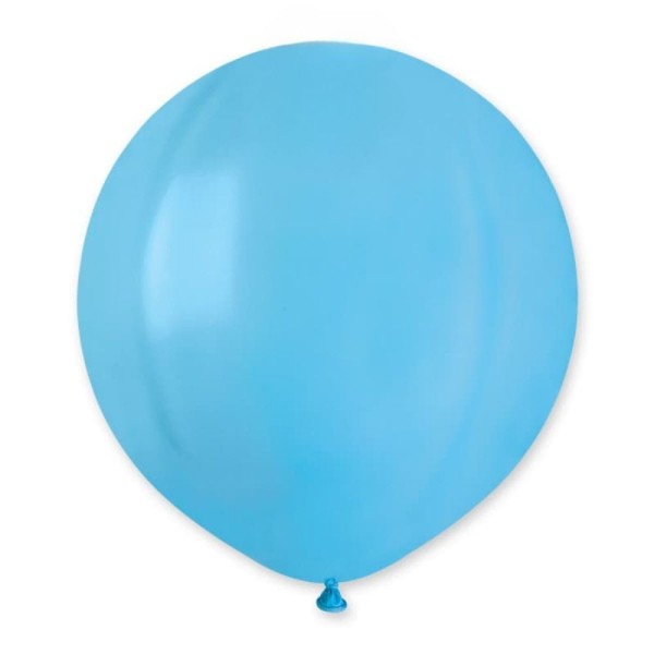 Balon pastelowy niebieski jasny błękitny #009, 48 cm 1 szt.