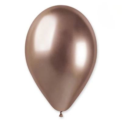Balon metaliczny shiny różowe złoto #096, 33 cm 1 szt.