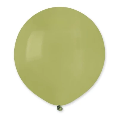 Balon pastelowy zielony oliwkowy #098, 48 cm 1 szt.