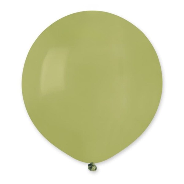 Balon pastelowy zielony oliwkowy #098, 48 cm 1 szt.