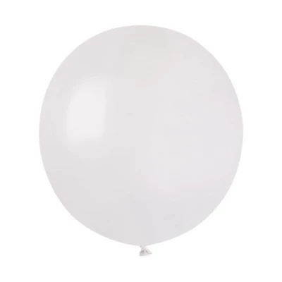Balon pastelowy biały #001, 48 cm 1 szt.