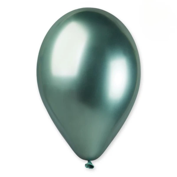 Balon metaliczny shiny zielony #093, 33 cm 1 szt.