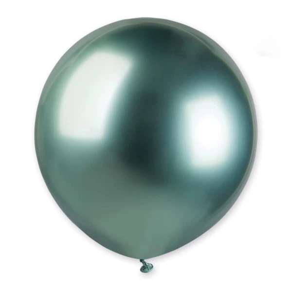 Balon metaliczny shiny zielony #093, 48 cm 1 szt.