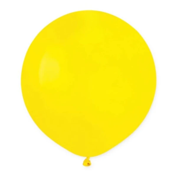 Balon pastelowy żółty #002, 48 cm 1 szt.