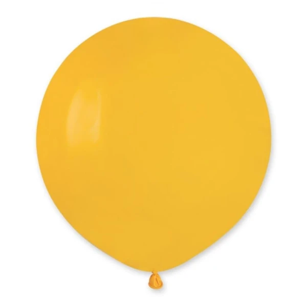 Balon pastelowy żółty ciemny #003, 48 cm 1 szt.