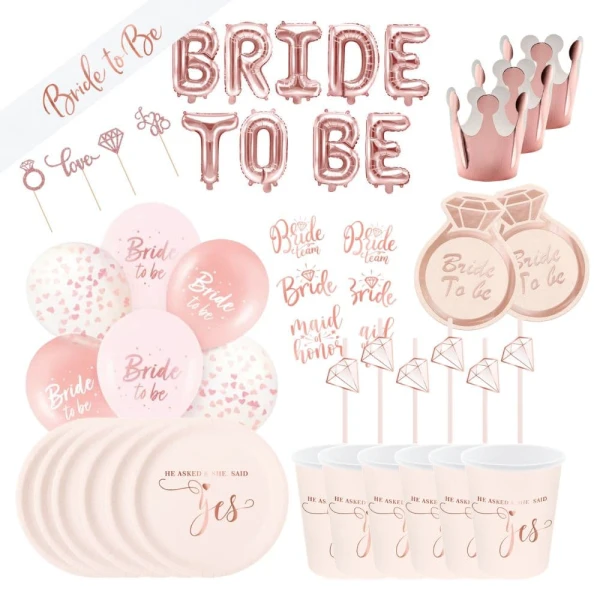 Zestaw na wieczór panieński "She said YES!"