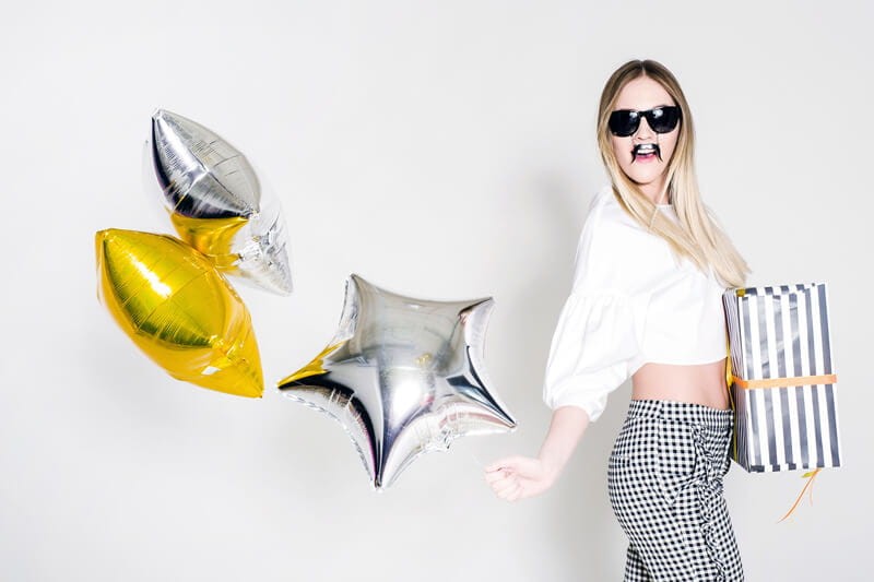 Balon foliowy srebrna gwiazdka