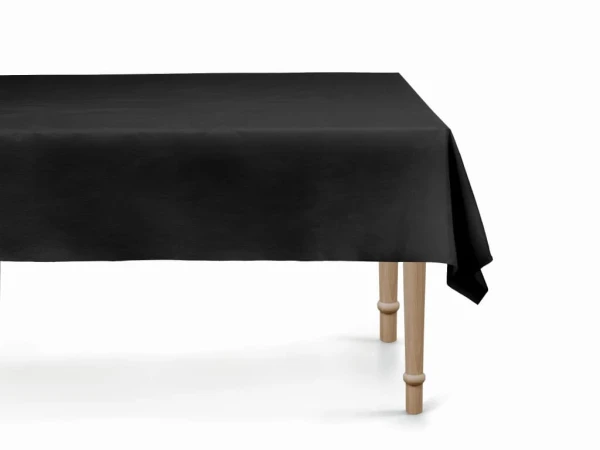 Obrus foliowy na stół Basic czarny, 137x183 cm