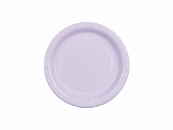 Talerzyki papierowe Basic fioletowe, 18 cm 6 szt.