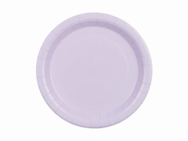 Talerzyki papierowe Basic fioletowe, 23 cm 6 szt.