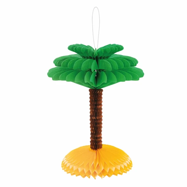 Dekoracja wisząca hawajska honeycomb Palma, 1 szt.