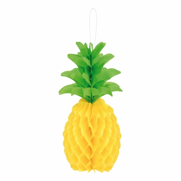 Dekoracja wisząca hawajska honeycomb Ananas, 1 szt.