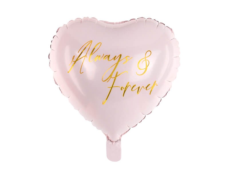 Balon foliowy serce różowe always forever