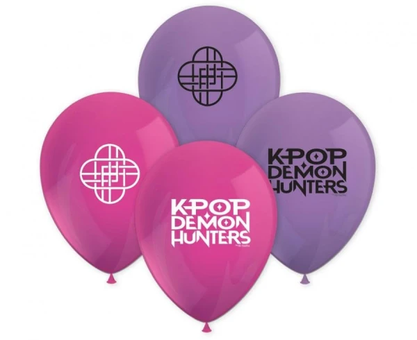 Balony lateksowe K-Pop Demon Hunters Kpopowe Łowczynie Demonów, 8 szt.