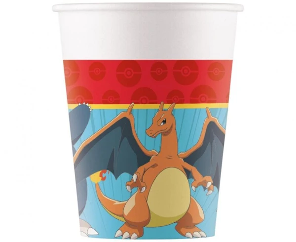 Kubeczki papierowe Pokemon, 8 szt.