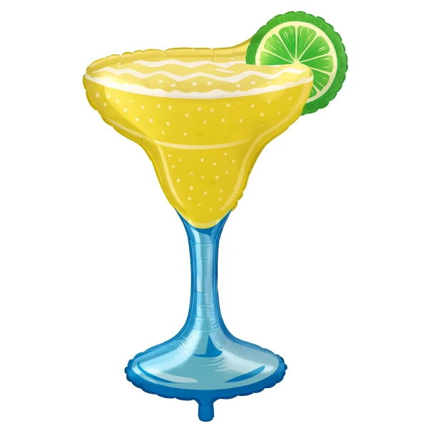 Balon foliowy drink Tropikalny Hawajski koktajl Margarita z limonką, 58×84 cm