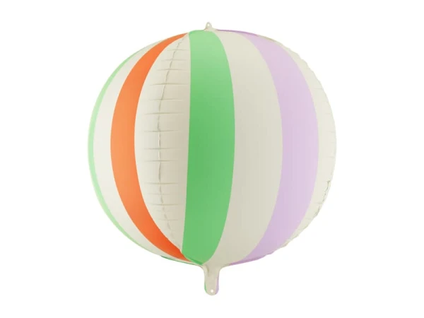 Balon foliowy Piłka plażowa kula kolorowa w paski, 75 cm