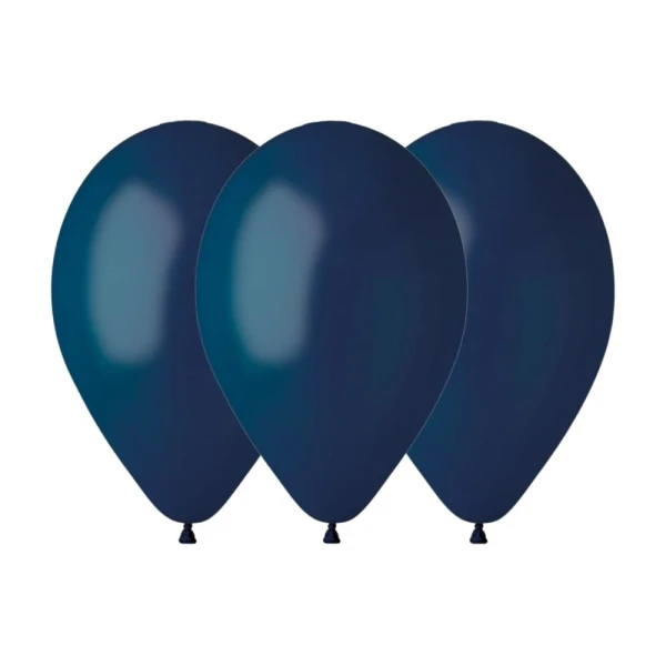 Balony pastelowe granatowy navy #102, 26 cm 3 szt.